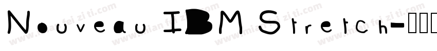 Nouveau IBM Stretch字体转换